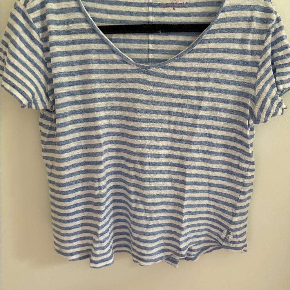 Blue Striped Women's Top